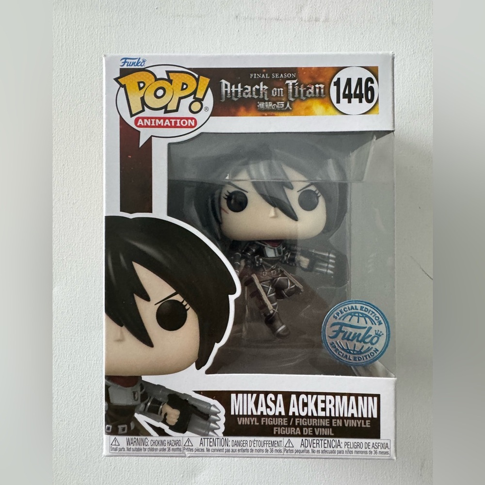 Attack on Titan Mikasa Ackermann Metallic Special Edition Funko Pop